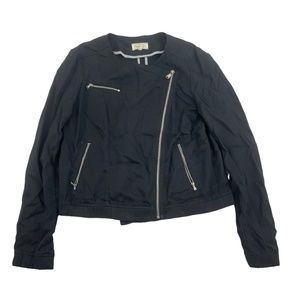 Lou & Grey Lightweight Moto Jacket in 100% Lyocell sz M